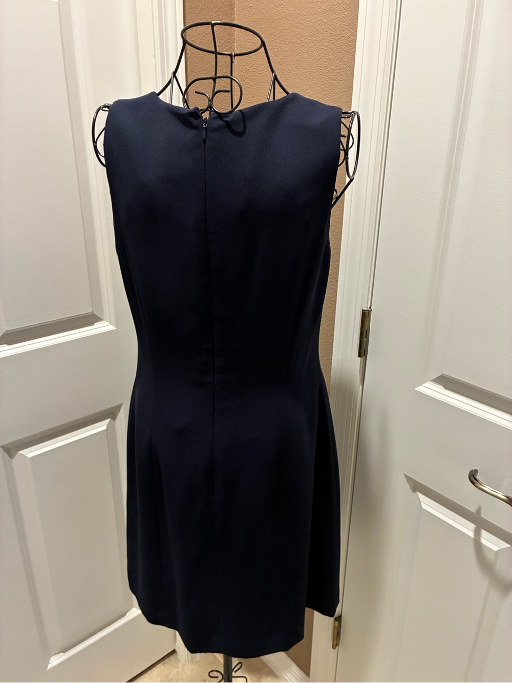 Ann Taylor Navy Sleeveless Sheath Dress
